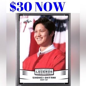 Shohei Ohtani 2018 Leaf Los Angelas Dodgers Rookie RC Baseball Card